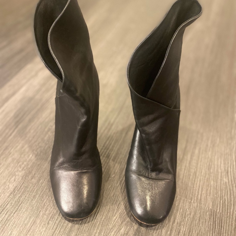 Celine Black Heeled Boots